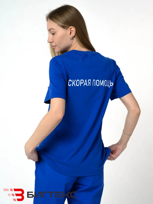 Футболка скорая помощь с логотипом на спине