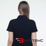 Футболка поло  черная классическая 