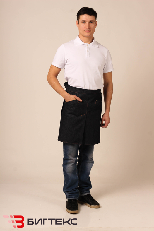 Фартук официанта джинсовый