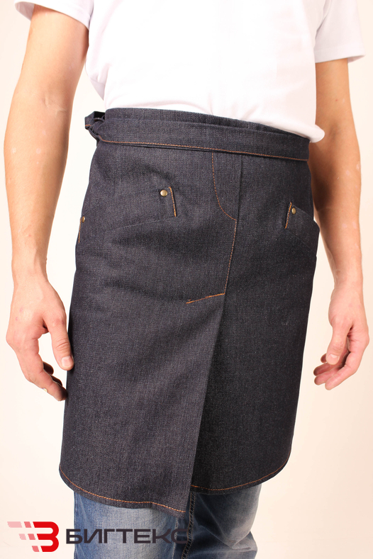 Фартук официанта джинсовый