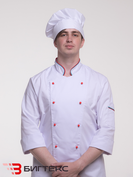 Китель двубортный  поварской