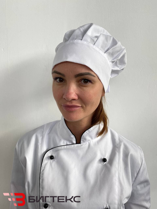 Поварской колпак, белый 
