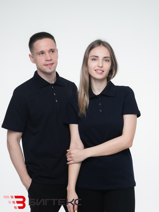 Рубашка-поло черного цвета 