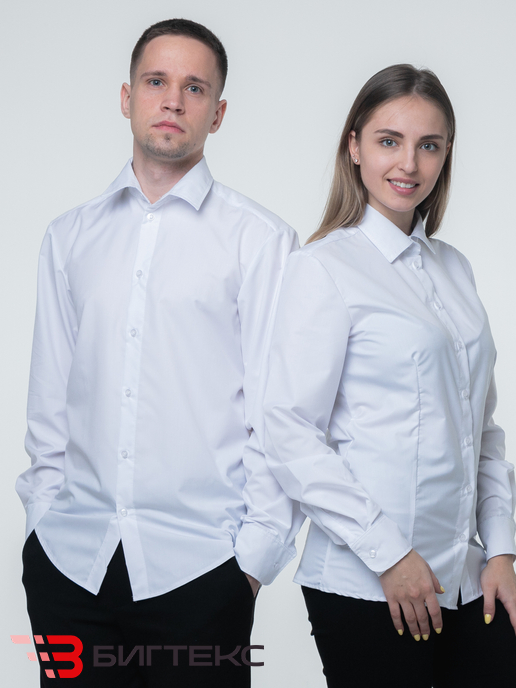 Рубашка белого цвета 