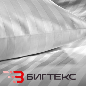 Комплект постельного белья 1,5, сатин страйп 3*3