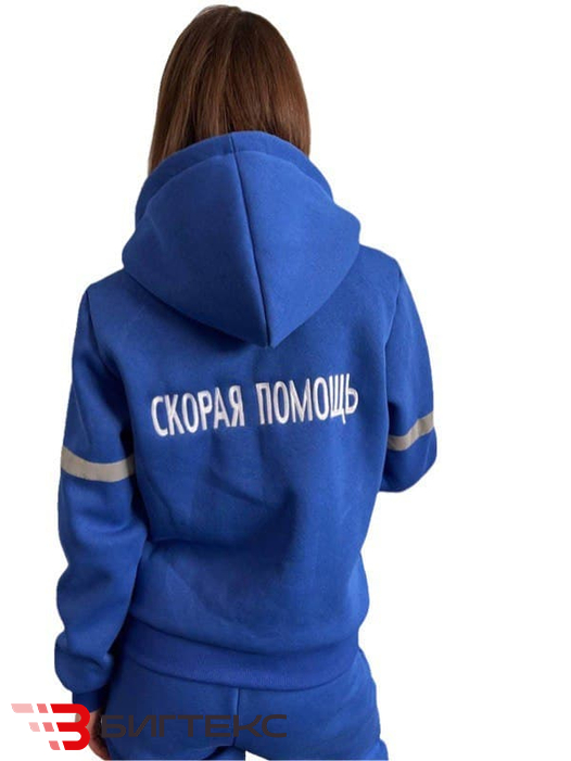 Толстовка скорая помощь светоотражающая полоса